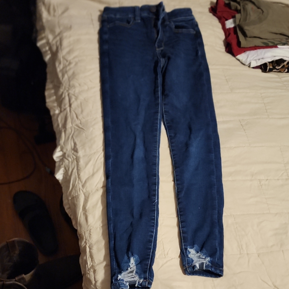 American Eagle Outfitters Dark Blue Skinny Jeans